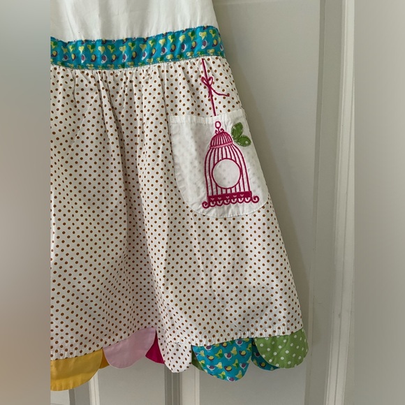 Adorable Powell Craft of England  girls  sundress, patchwork -size 4-5yr - Picture 2 of 7